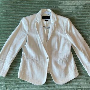 Ann Taylor 6P Cream Textured Blazer
